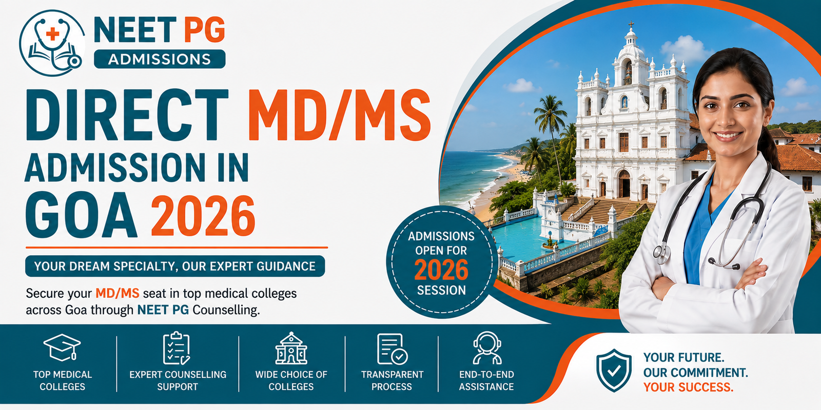 Direct MD MS Admission in Goa 2026