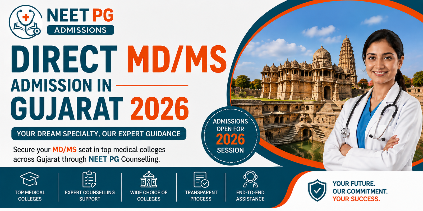 Direct MD MS Admission in Gujarat 2026