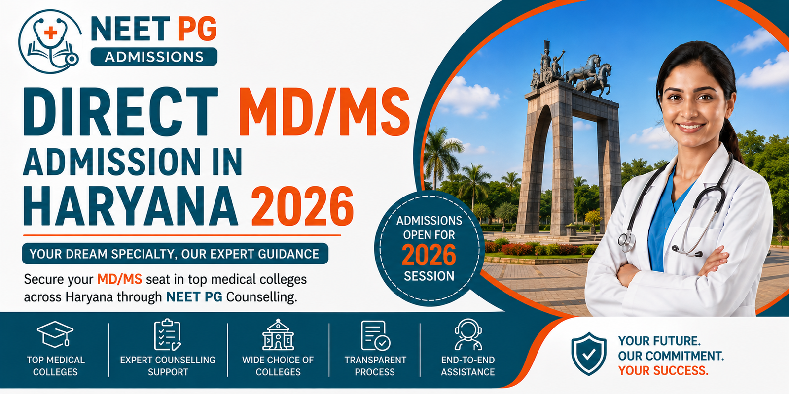 Direct MD MS Admission in Haryana 2026