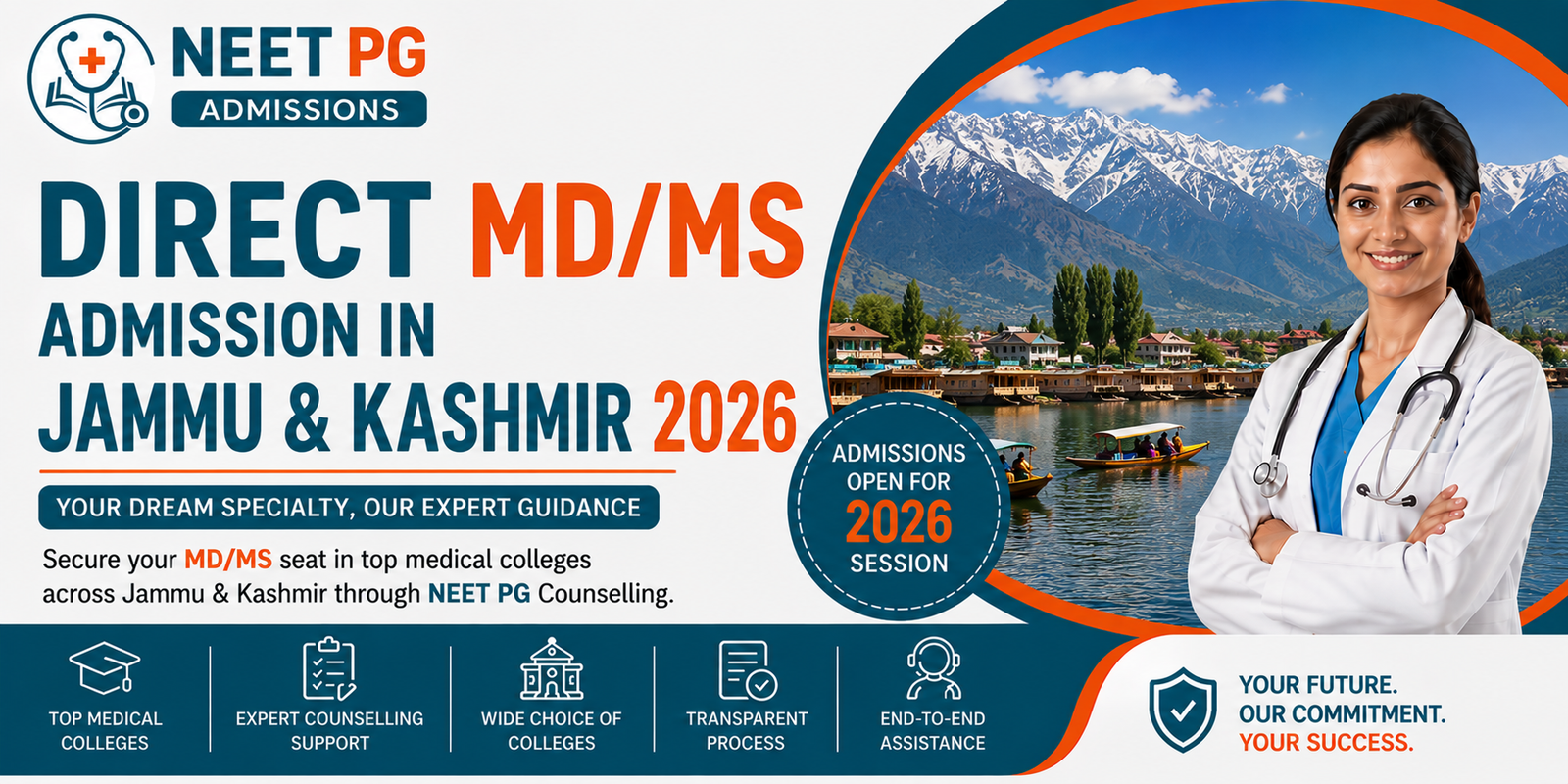 Direct MD/MS Admission in Jammu & Kashmir 2026