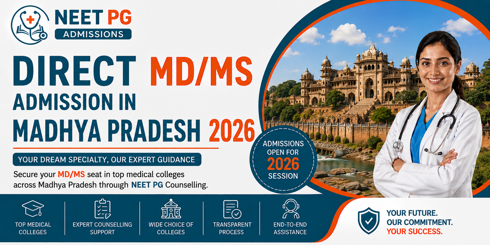 Direct MD MS Admission in Madhya Pradesh 2026