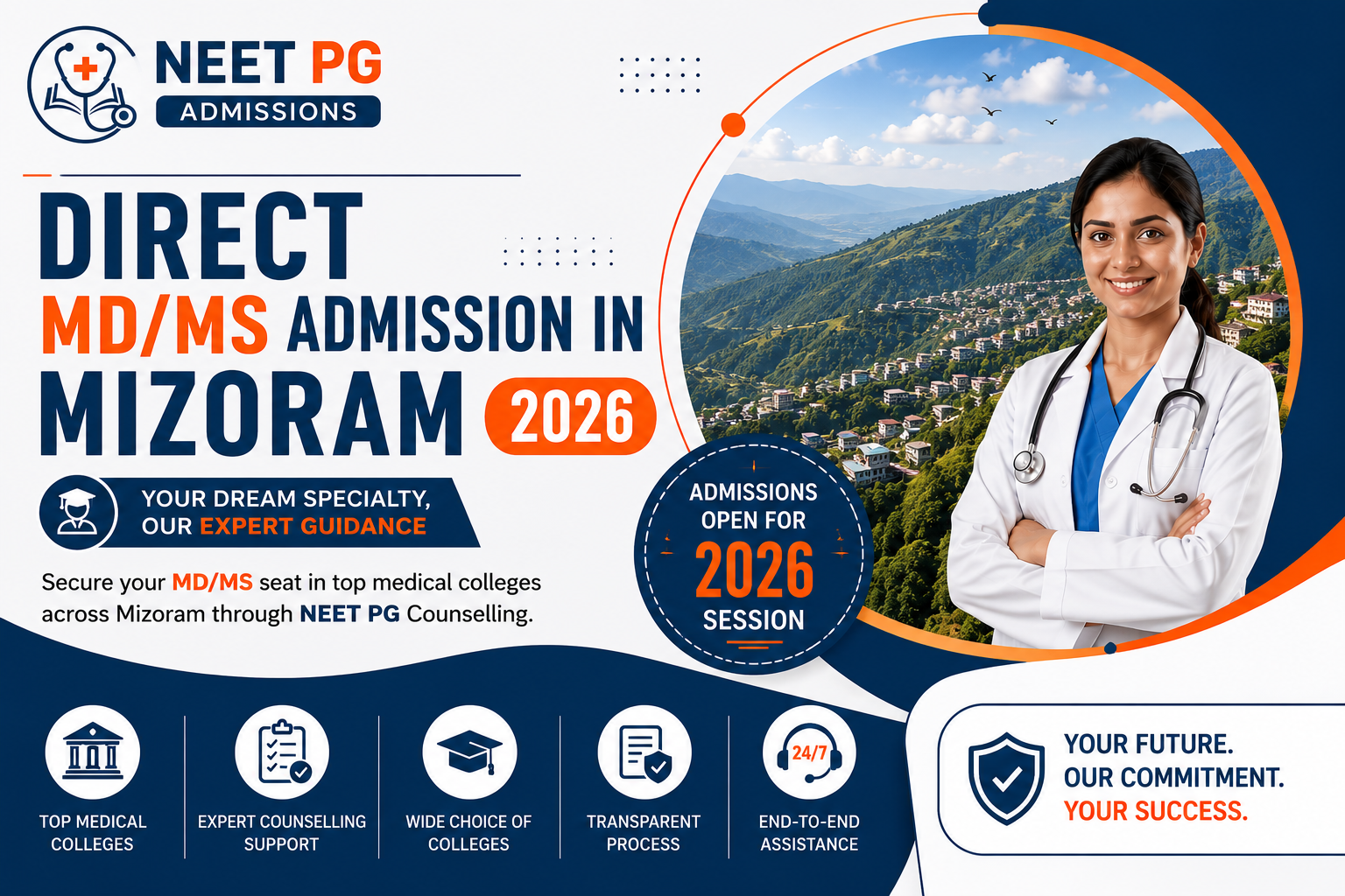 Direct MD MS Admission in Mizoram 2026