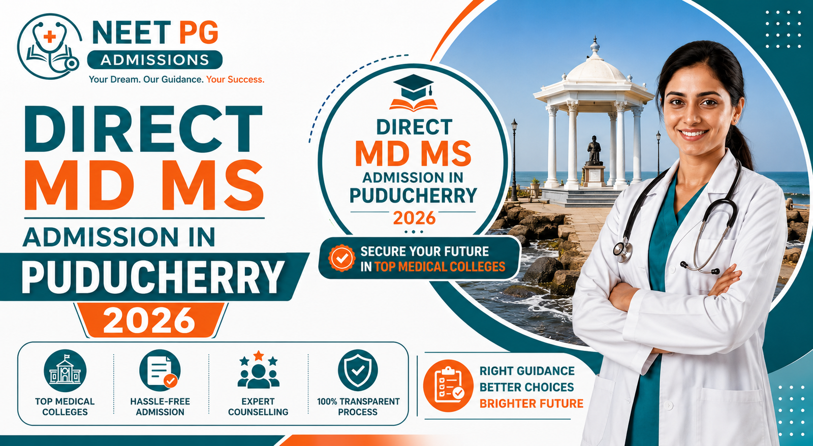 Direct MD MS Admission in Puducherry 2026