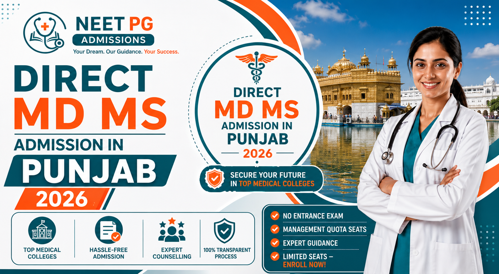 Direct MD MS Admission in Punjab 2026