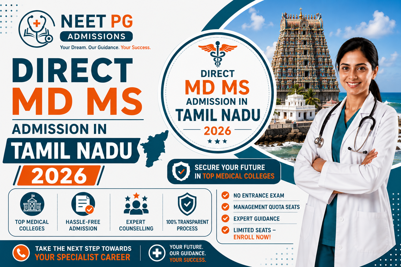 Direct MD MS Admission in Tamil Nadu 2026