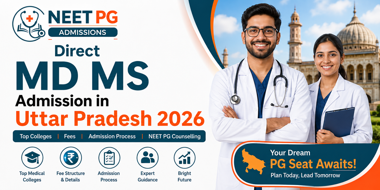 Direct MD MS Admission in Uttar Pradesh 2026