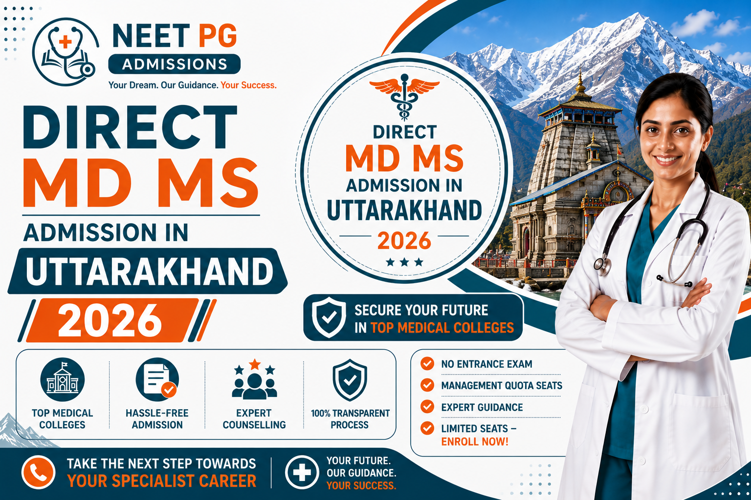 Direct MD MS Admission in Uttarakhand 2026